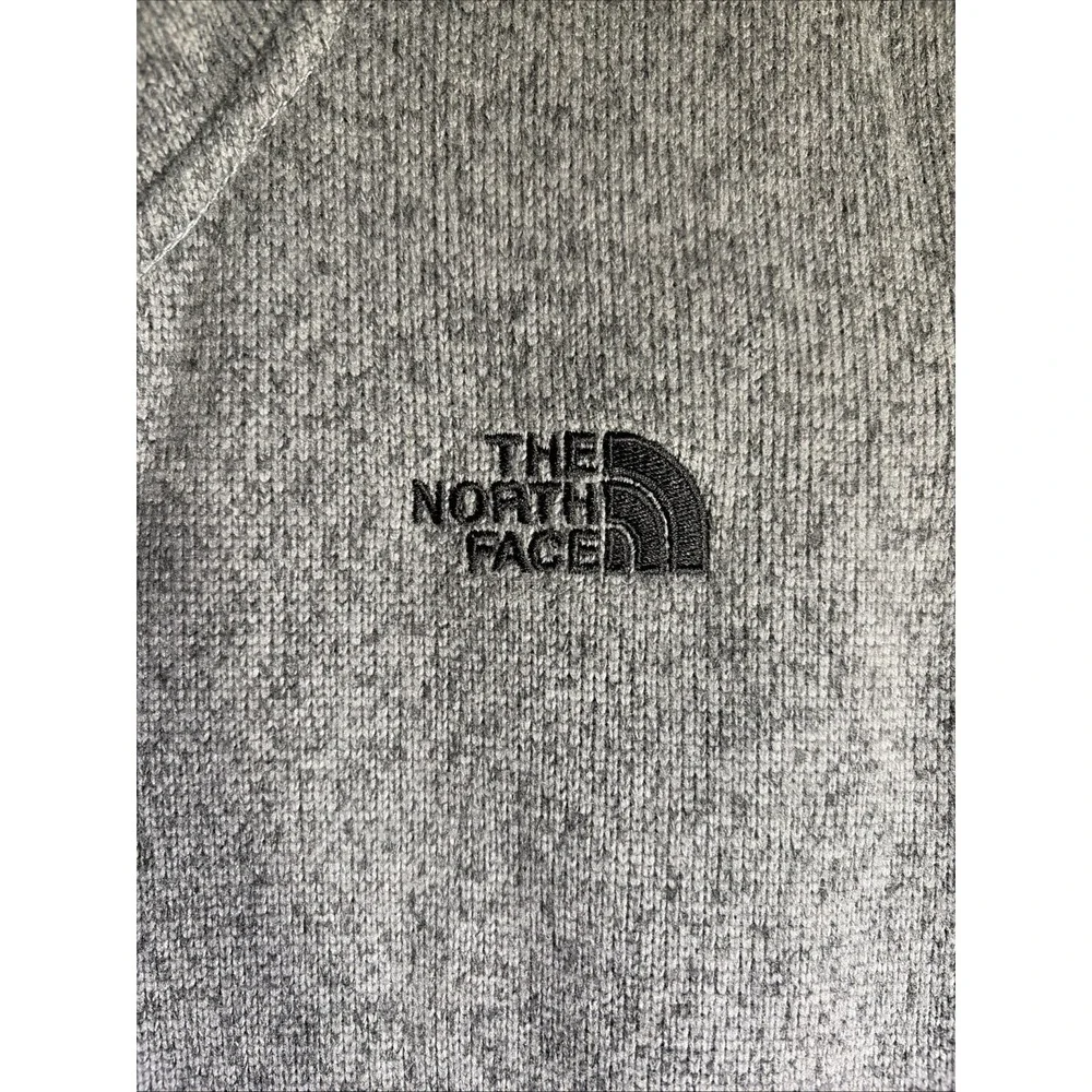 The North Face Womens Crescent Full Zip Sweater Fleece Jacket Grey Heather L